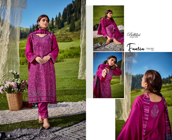 Faariah By Belliza Designer Heavy Pashmina Salwar Kameez Catalog